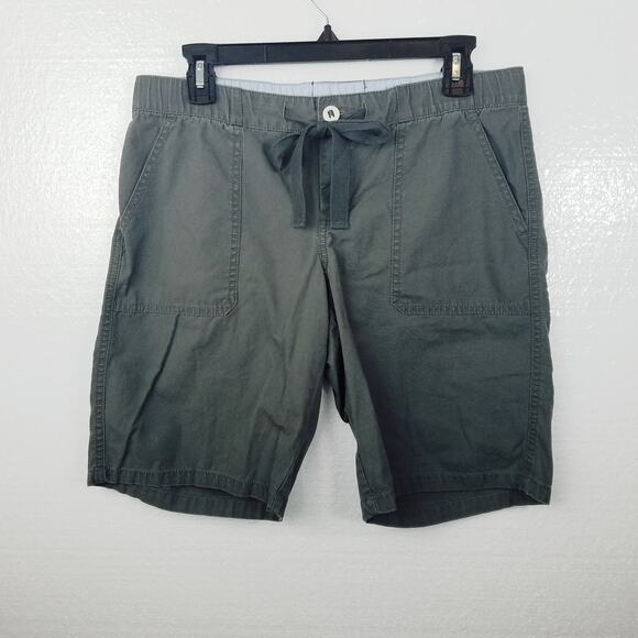 Lands' End Womens Gray Canvas Shorts Size 6 - Picture 7 of 11